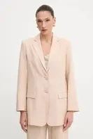 Plátěné sako Armani Exchange béžová barva, XW000464 AF12813