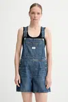 Džínové lacláče Levi's UTILITY SHORTALL dámské, 001UY