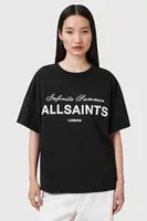 Bavlněné tričko AllSaints AVRI dámské, černá barva, W095JC