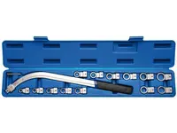 BGS Technic BGS 1312 Očkové klíče 12 ÷ 19 a E10 ÷ E18, vyhnuté o 45°, pro napínací kladky.