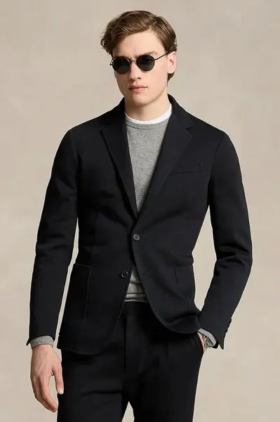 Sako Polo Ralph Lauren pánské, černá barva, 715887004