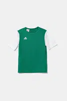 Dětské tričko adidas Performance zelená barva, s potiskem, DP3216