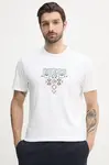 Bavlněné tričko Guess bílá barva, s aplikací, M5GI11 K8FQ4
