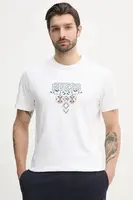 Bavlněné tričko Guess bílá barva, s aplikací, M5GI11 K8FQ4
