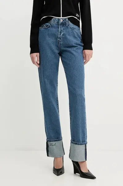 Džíny Karl Lagerfeld dámské, high waist, A3W10017