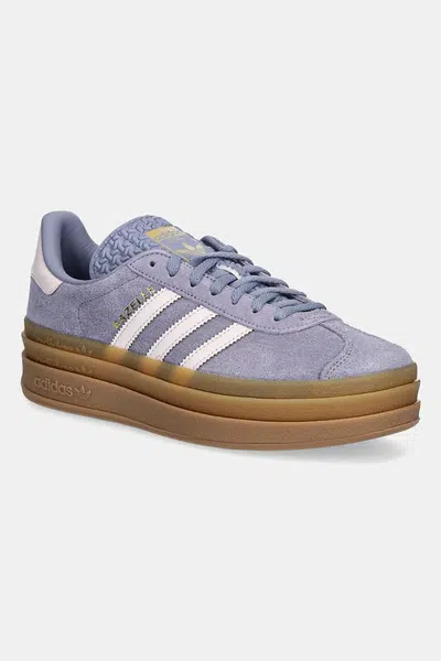 Dětské tenisky adidas Originals GAZELLE BOLD fialová barva, JQ1297