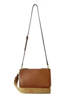 Kožená kabelka Lauren Ralph Lauren hnědá barva, 431970155