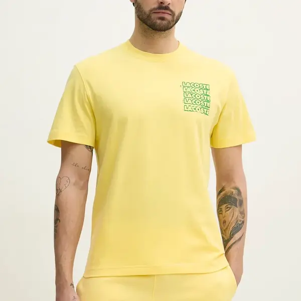 Bavlněné tričko Lacoste