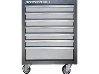 Dílenský vozík nevybavený, 7 zásuvek, pojízdný - Procarosa PROFI TGC-1307W