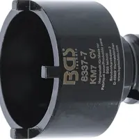BGS technic Nástrčná hlavice 1/2" na matice se zářezy KM7, vnější čepy - BGS 8337-7