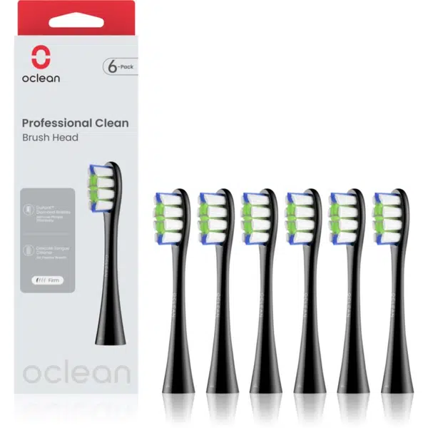Oclean Professional Clean P1C5 náhradní hlavice černé 6 ks