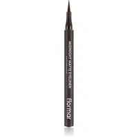 flormar Midnight Matte Eyeliner linka na oči ve fixu s matným efektem odstín 02 Brown 1 ml