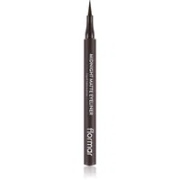 flormar Midnight Matte Eyeliner linka na oči ve fixu s matným efektem odstín 02 Brown 1 ml