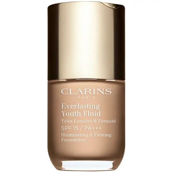 Clarins Everlasting Youth Fluid Foundation rozjasňující make-up SPF 15 odstín 108 Sand 30 ml