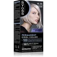 Syoss Permanent Cool Color permanentní barva na vlasy s chladným podtónem odstín 10_55 Ultra platinová blond 1 ks