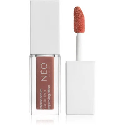 NEO MAKE UP Intense Serum Color Lip Oil lesklá hydratační tekutá rtěnka odstín 03 Fresh Peach 4.5 ml