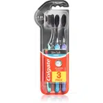 Colgate Slim Soft Active zubní kartáčky s aktivním uhlím soft 3 ks