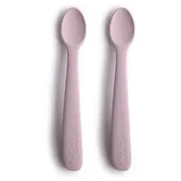 Mushie Silicone Feeding Spoons lžička Soft Lilac 2 ks