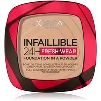 L’Oréal Paris Infaillible Fresh Wear 24h pudrový make-up odstín 120 Warm Doré 9 g