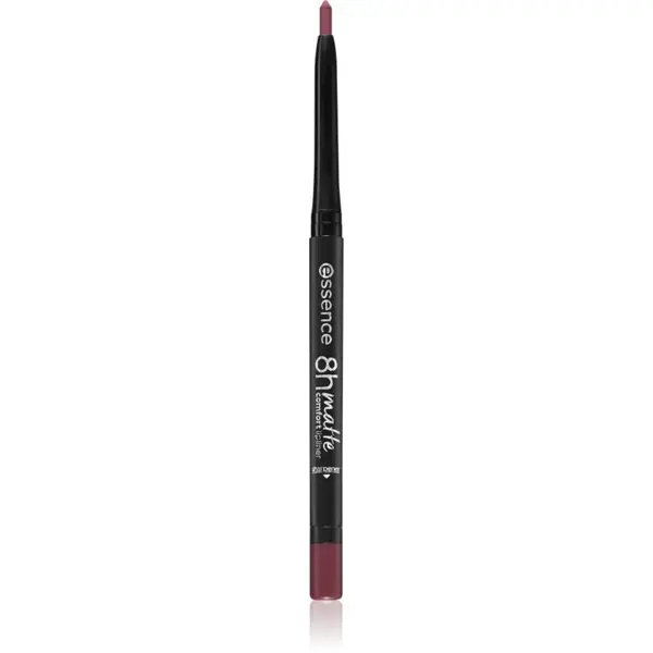 essence 8h Matte Comfort matná tužka na rty s ořezávátkem odstín 06 Cool Mauve 0,3 g