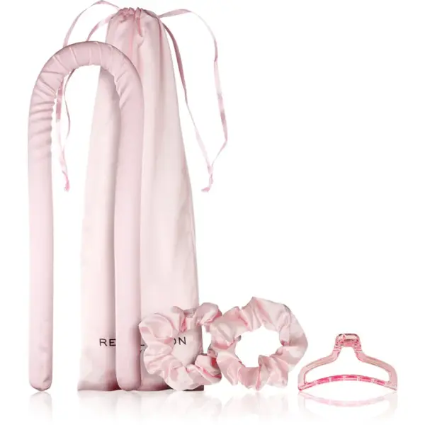 Revolution Haircare Curl Enhance dárková sada pro vytvarování vln odstín Pink 4 ks