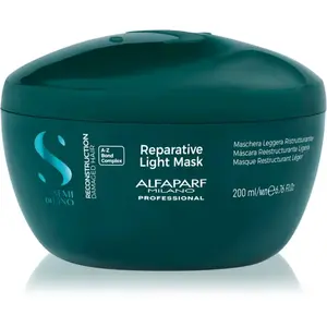 Alfaparf Milano Semi di Lino Reconstruction Reparative Light Mask regenerační maska pro poškozené vlasy pro jemné vlasy 200 ml
