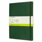 Zápisník MOLESKINE měkký čistý tm. zelený XL