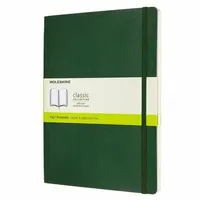 Zápisník MOLESKINE měkký čistý tm. zelený XL
