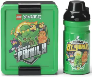 LEGO Ninjago svačinový set (láhev a box) - zelená