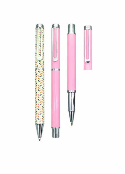 Dárková sada CONCORDE Sandra, kul. pero 1,0mm, roller 1,0mm, krabička, růžová