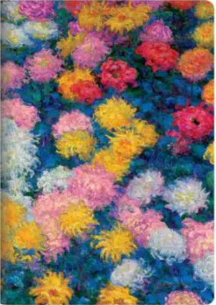 Sešit Paperblanks - Monet’s Chrysanthemums A4, čistý
