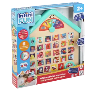 Domeček dřevěný s abecedou