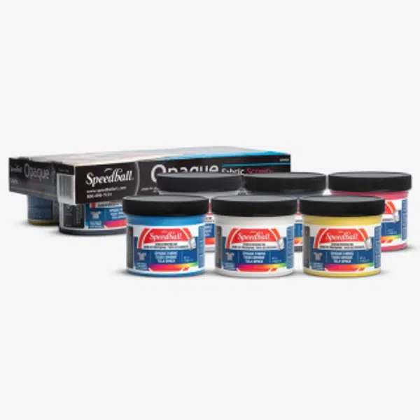 Sada sítotiskových barev na textil Speedball 6x118ml