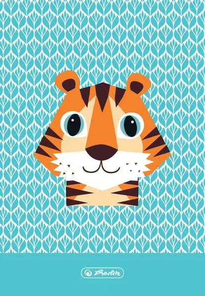 Desky na písmena A4, tygr