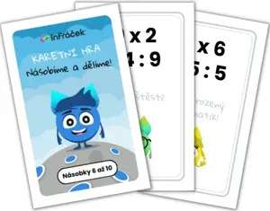 Karetní hra - Násobíme a dělíme! Násobky 6 až 10