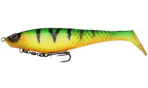 Berkley gumová nástraha powerbait cullshad shallow sinking firetiger - 15 cm 34 g
