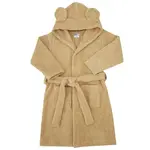 Eko Župan bavlněný s kapucí a oušky Beige vel. S 92-98