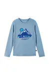 Dětské tričko s dlouhým rukávem Reima Viisas modrá barva, s potiskem, 5200012C