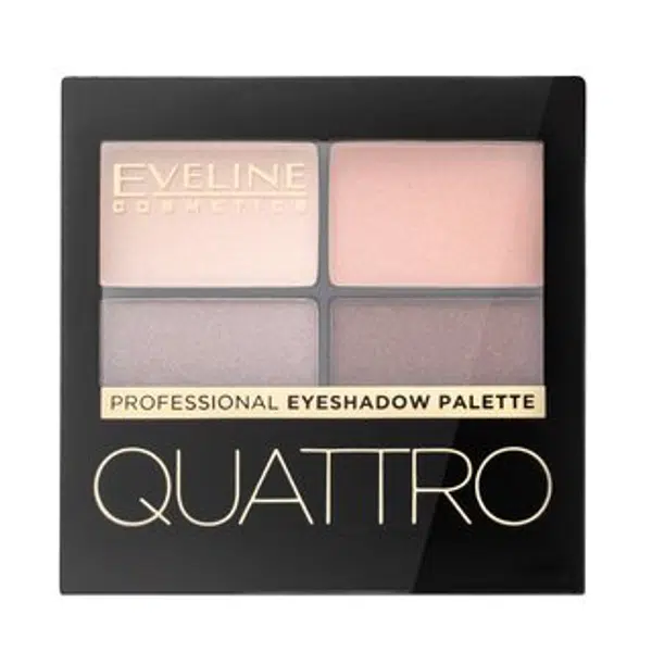 Eveline Quattro Professional Eyeshadow Palette paletka očných tieňov 12 7,2 g