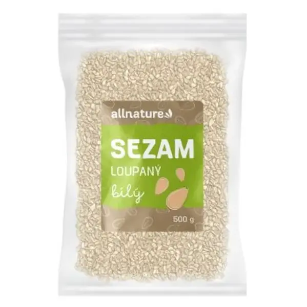 ALLNATURE Sezam biely lúpaný 500 g