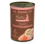 FITMIN Dog Purity tin konzerva pre šteňatá kuracie s lososom 400 g