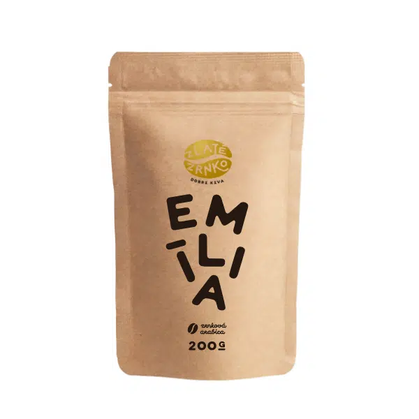 Káva Zlaté Zrnko - Emília (Zmes 100% arabika) "VYVÁŽENÁ" - NAJPREDÁVANEJŠIA 200g