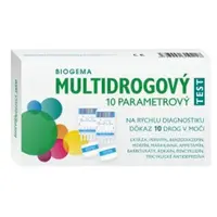 BIOGEMA Multidrogový test na stanovenie drog v moči 10 parametrový 2 ks