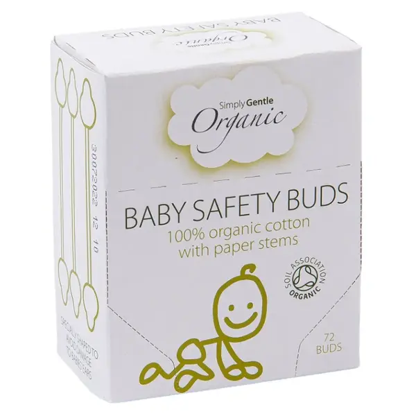 SIMPLY GENTLE Organické detské vatové tyčinky 72 kusov