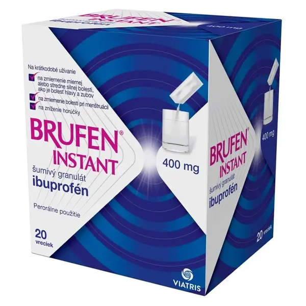 BRUFEN INSTANT 400 mg šumivý granulát 20 vreciek