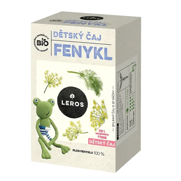 LEROS Detský čaj fenikel BIO 20 vrecúšok