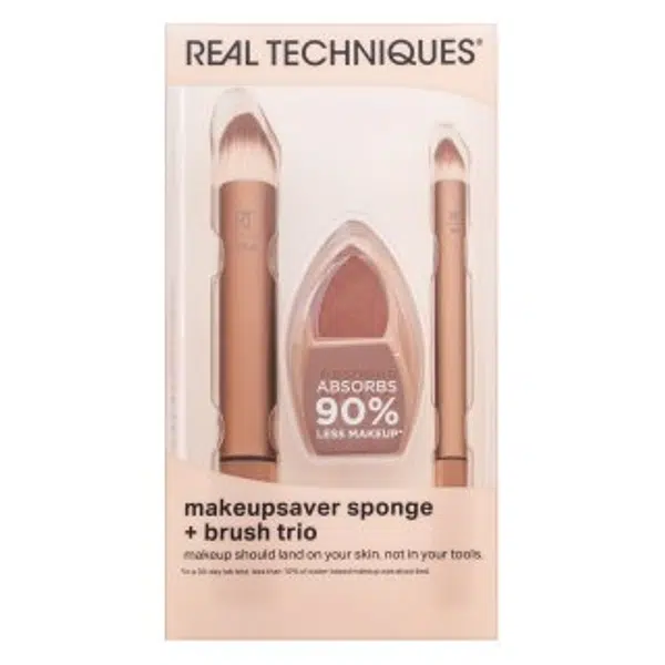 Real Techniques Makeupsaver Sponge + Brush Trio sada štetcov