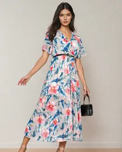 Resti Women's pleated floral midi dress