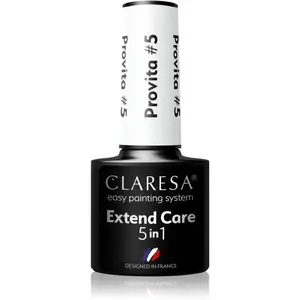 Claresa Extend Care 5 in 1 Provita podkladový lak pre gélové nechty s regeneračným účinkom odtieň #5 5 g