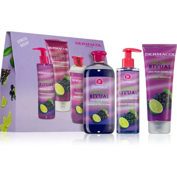 Dermacol Aroma Moment Grape & Lime darčeková sada do kúpeľa